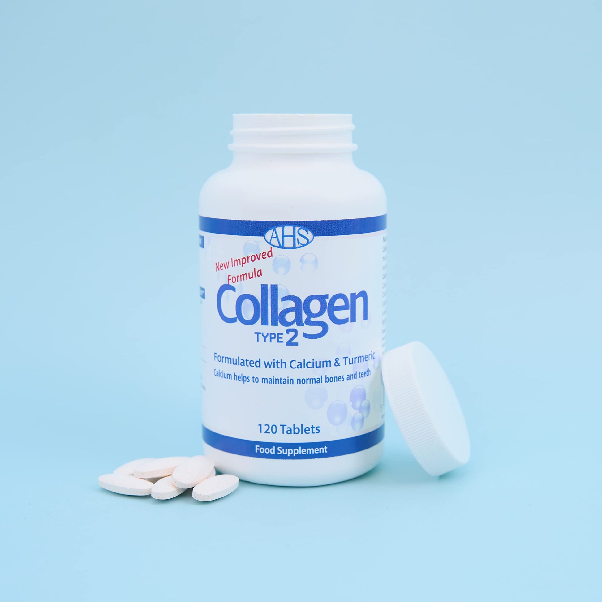 AHS Collagen Type 2 120 Tablets - 4500MG Per Day - Formulated with Calcium and Turmeric AHS buy australia supplements