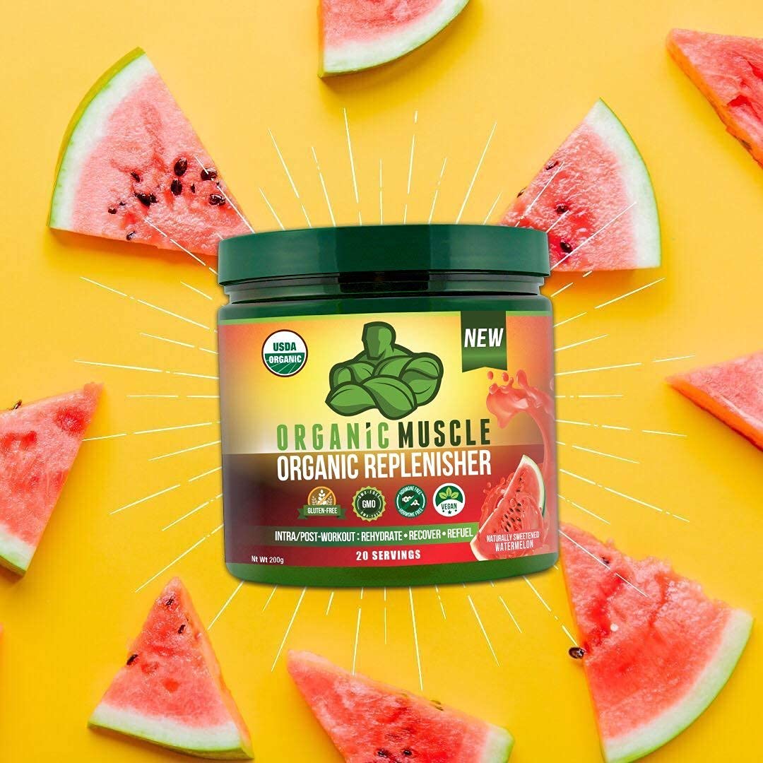 Organic Muscle Bundle - Pre-Workout Powder for Energy (Passionfruit Guava) + Replenisher Organic Muscle buy australia supplements