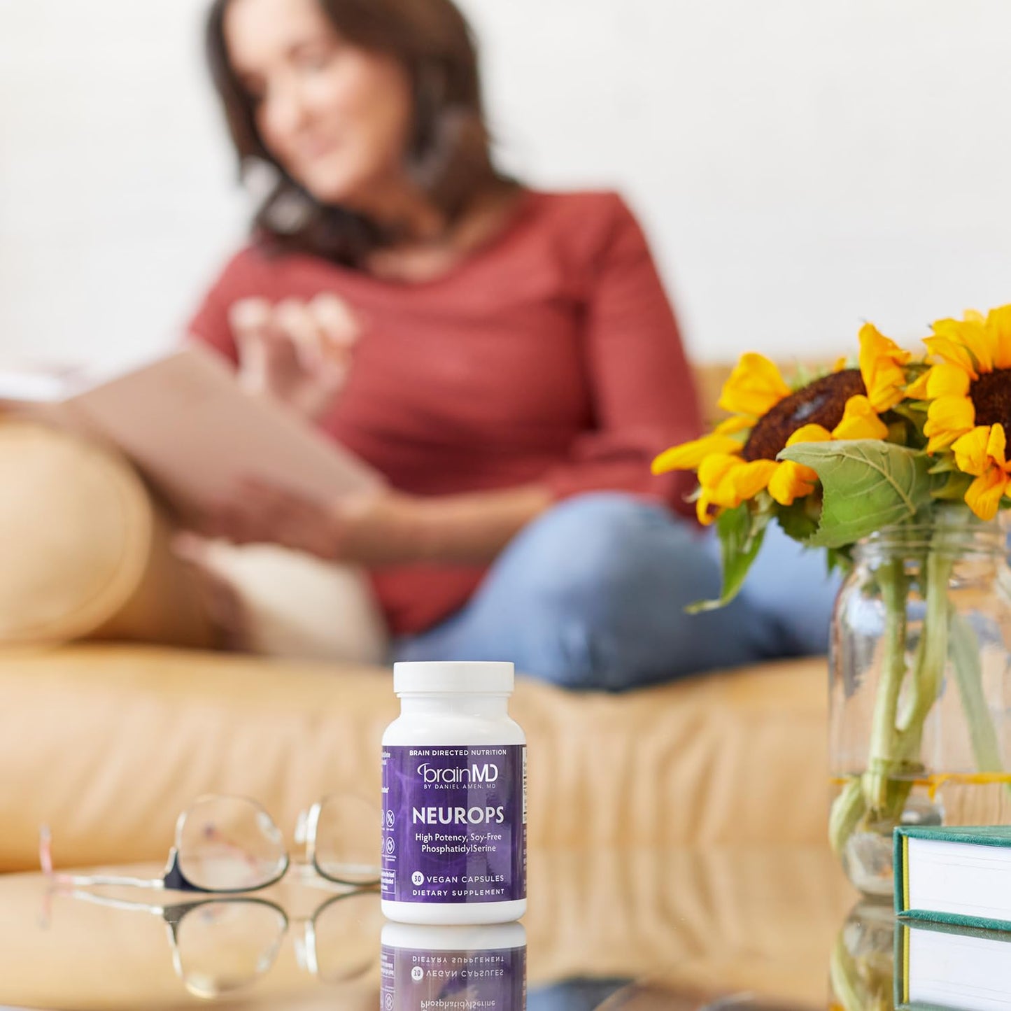 BRAINMD Dr Amen NeuroPS - 30 Capsules - 150 mg PhosphatidylSerine - Promotes Mental Focus, Energy & Memory - Gluten Free - 30 Servings