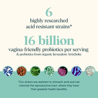 Ora Organic Probiotic for Women with L. crispatus, 6 Clinically Studied Lactobacillus Strains for Vaginal, pH & Urinary Tract Health, Ora Organic