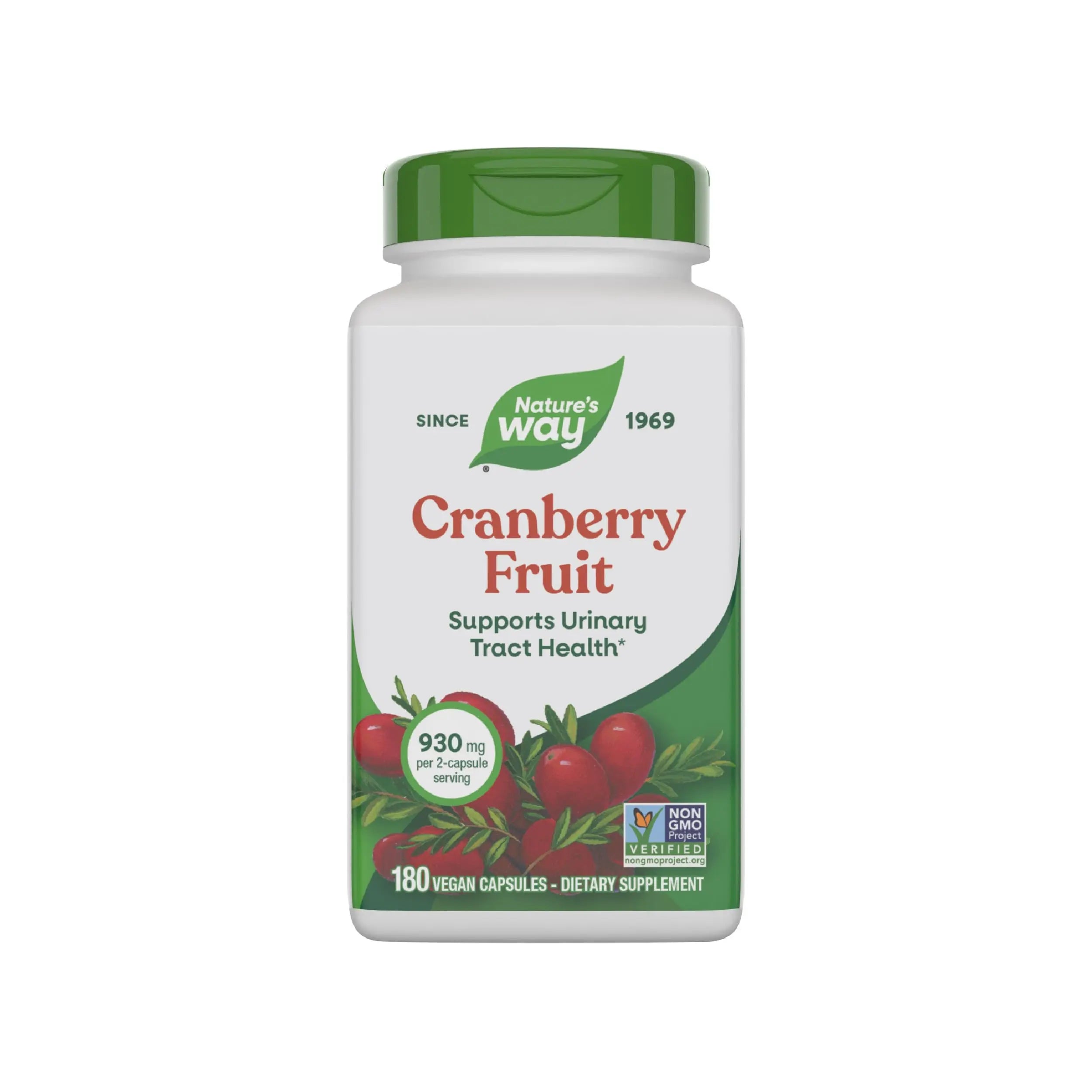 Nature's Way Cranberry Fruit, Cranberry Supplements, Supports Urinary Tract Health*, 930 mg per 2-Capsule Serving, 180 Capsules (Packaging May Vary) Nature's Way buy australia supplements