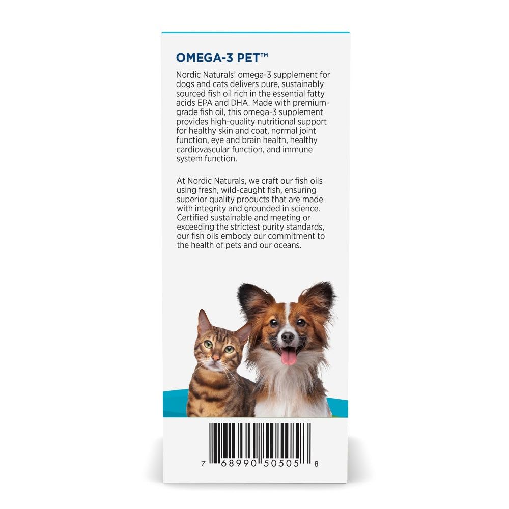 Nordic Naturals Omega-3 Pet Bundle - 2 oz Omega-3 Fish Oil for Small Dogs & Cats, 8 oz Pet Cod Liver Oil Promotes Heart, Skin, Coat, & Immune Health Nordic Naturals buy australia supplements