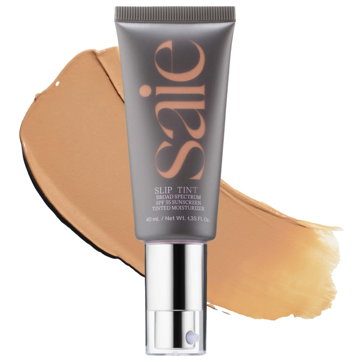 Saie Slip Tint Tinted Sunscreen for Face, SPF 35, Three + Half (1.35 oz) Saie