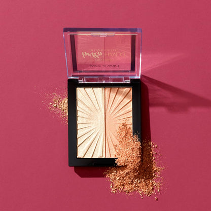 Wet n Wild MegaGlo Blushlighter, Blendable Blush & Highlighter Set, Shimmery Metallic Finish, Highlight Bling wet n wild