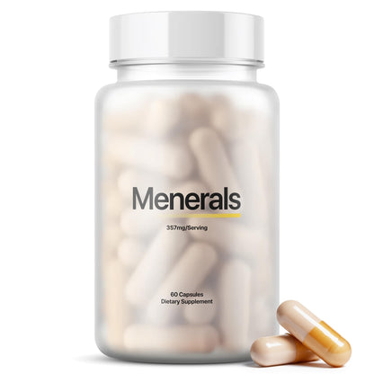 Menerals Mens Multivitamin – Powerful All in One Mineral Supplement for Men – Natural Trace Minerals with Fulvic Acid from Rich American Soil Menerals