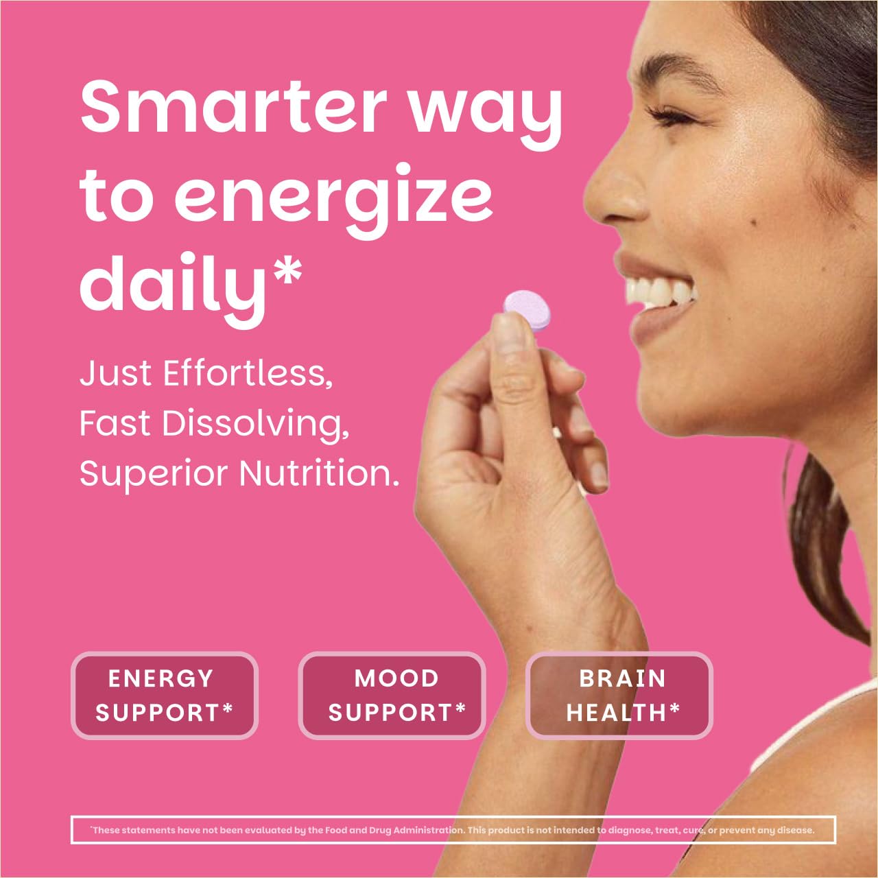 EZ Melts Dissolvable B12 2,500 mcg - Vitamin B12 for Energy & Immune Support - Non-GMO, Vegan & Gluten-Free EZ Melts