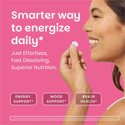 EZ Melts Dissolvable B12 2,500 mcg - Vitamin B12 for Energy & Immune Support - Non-GMO, Vegan & Gluten-Free EZ Melts
