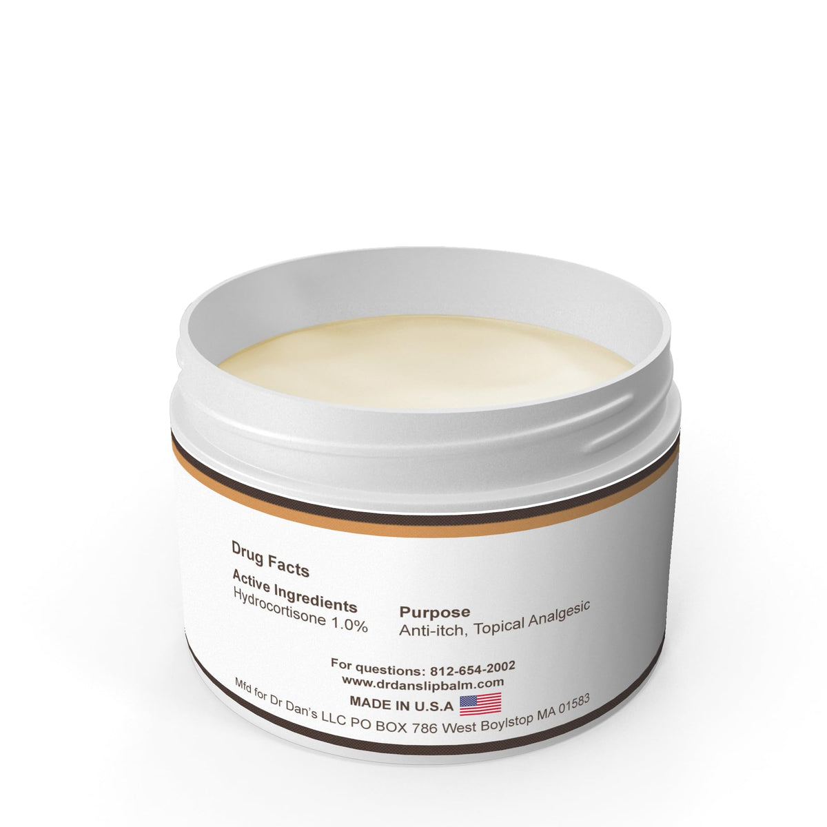 Dr. Dan's Cortibalm 1-Pack Healing Lip Balm Jar for Severely Chapped Lips Dr. Dan's