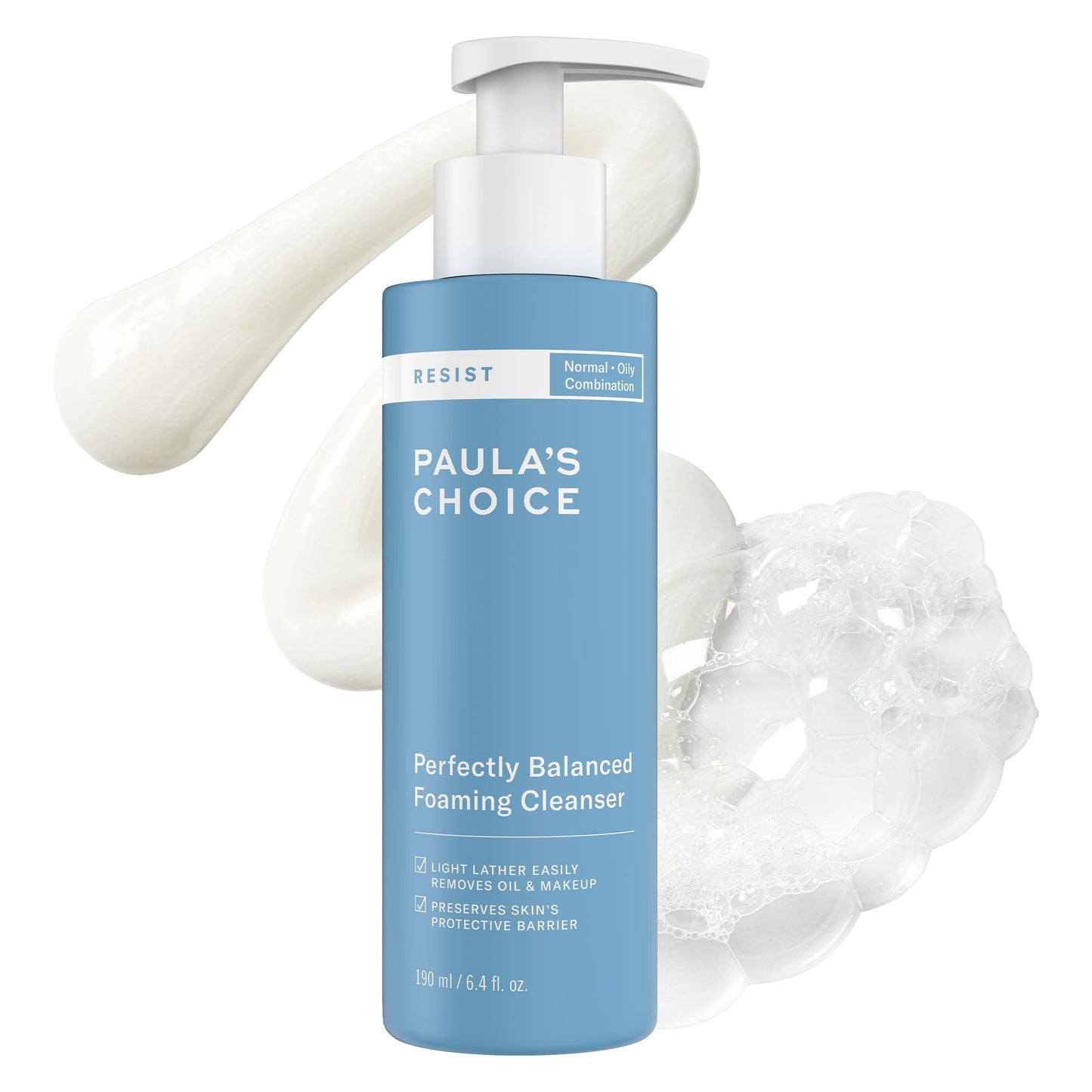 Paula's Choice RESIST Perfectly Balanced Foaming Facial Cleanser, Face Cleanser with Hyaluronic Acid & Aloe, Anti-Aging Face Wash Paula's Choice