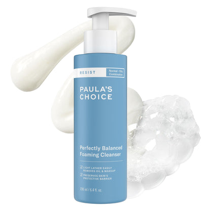 Paula's Choice RESIST Perfectly Balanced Foaming Facial Cleanser, Face Cleanser with Hyaluronic Acid & Aloe, Anti-Aging Face Wash Paula's Choice
