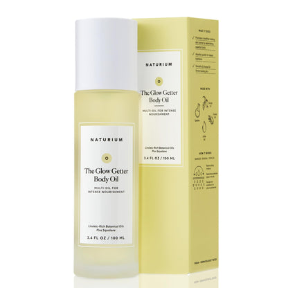 Naturium The Glow Getter Body Oil, Botanical Blend with Squalane, 3.4 oz Naturium