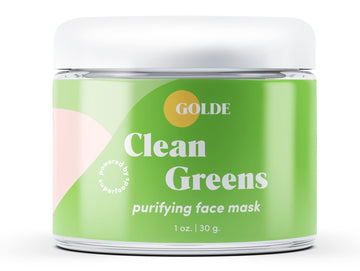 GOLDE - Clean Greens Superfood Face Mask - Made w/Chlorella & Spirulina - Great for Acne Prone, Oily & Dry Skin, Hydrating - Gentle Cleanser - Vegan - Aluminum-Free - 30g Jar GOLDE buy australia supplements