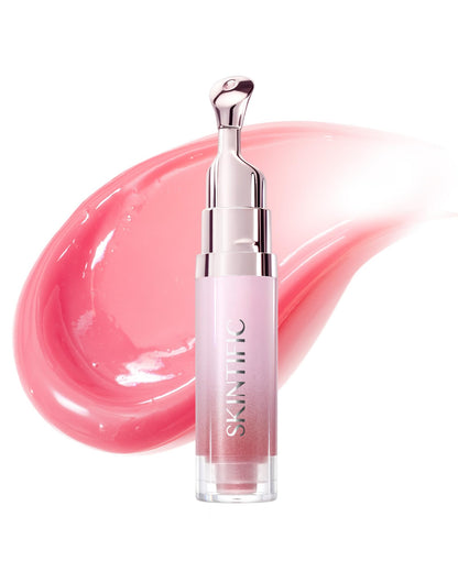 SKINTIFIC Peptide Brightening Lip Serum, Hydrating & Plumping Tinted Lip Gloss, Moisturizing Lip Balm with Polypeptides SKINTIFIC