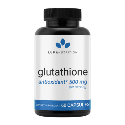 Luma Nutrition Premium Glutathione Supplement - 500mg - L-Glutathione - Antioxidant Support Luma Nutrition