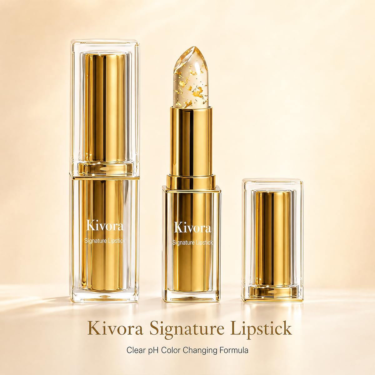 2-Pack Kivora Lipstick, Kivora Skin-Adaptive Lipstick, PH Lipsticks Color Changing, Long Lasting Moisturizing Tinted Lip Balm, Lipsticks for Older Women Generic
