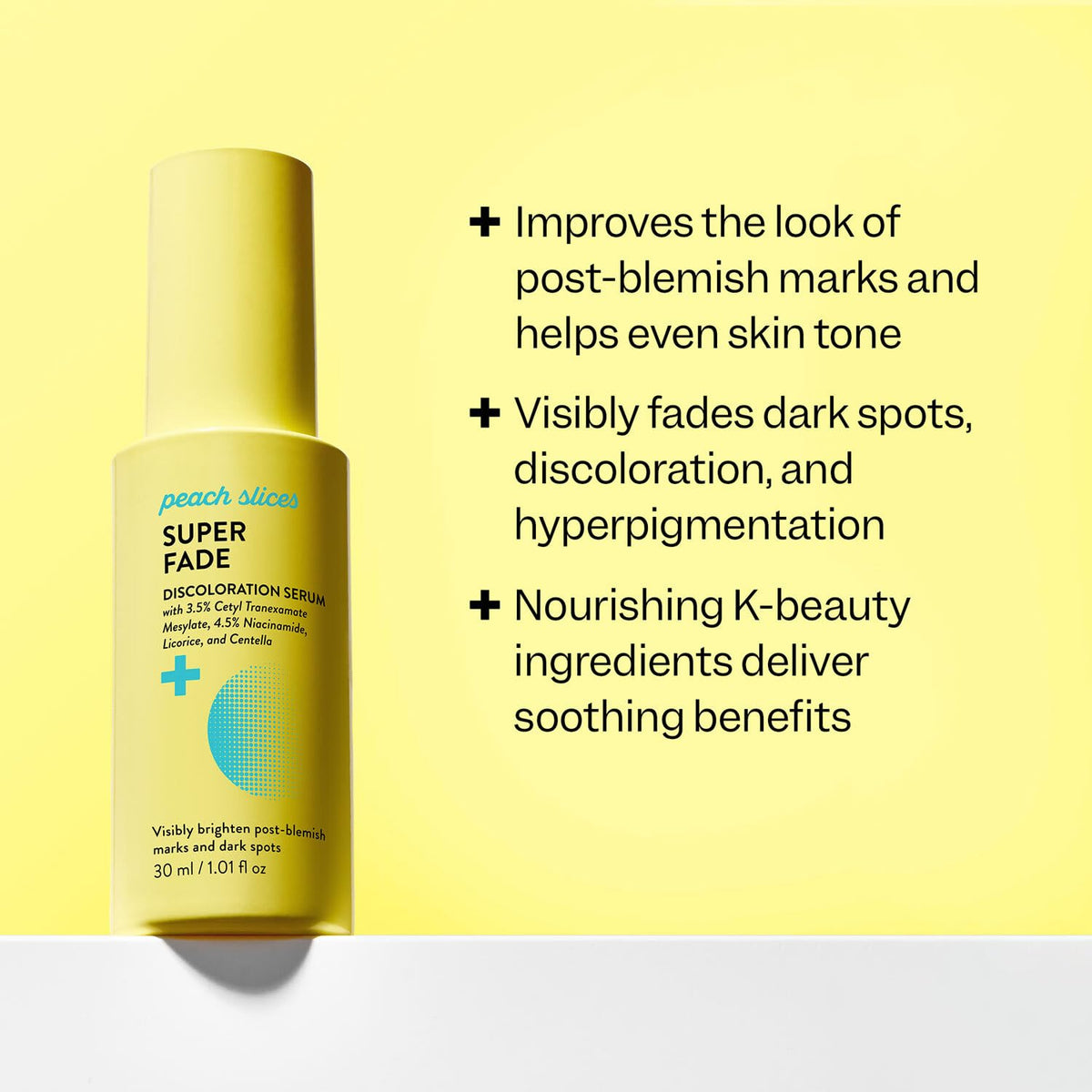 Peach Slices - Super Fade Discoloration Serum for Face (1.01 oz) - Dark Spots, Hyperpigmentation, Uneven Skin - Niacinamide Serum - Tranexamic Acid - Vegan & Cruelty Free - Korean Skin Care & Beauty Peach Slices