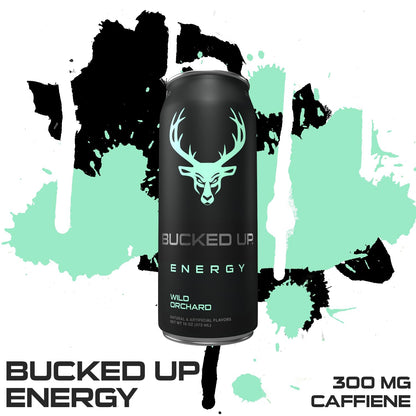 Bucked Up Energy Drink 300mg (Blood Raz) (12 CT)