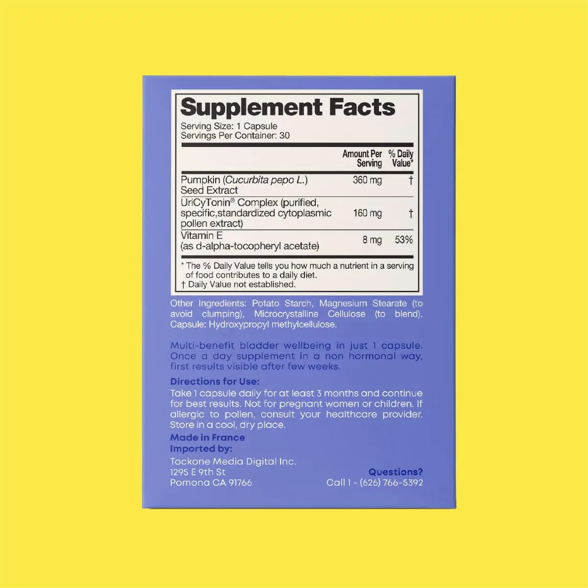 FEM Urovital Bladder Control Supplements - Overactive Bladder, Leakage & Urgency Relief - Non-Hormonal Urinary Tract Health Support for Women - 30 Capsules Upsa buy australia supplements