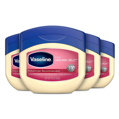 Vaseline Baby Petroleum Healing Jelly for Diaper Rash & Dry Skin 13oz 4ct Vaseline