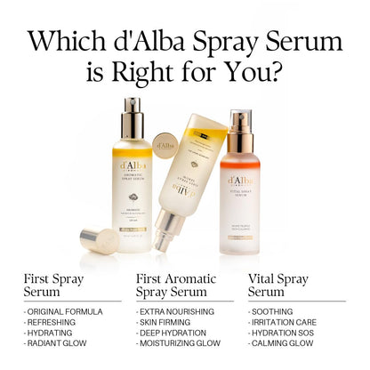 d'alba Piedmont Italian White Truffle First Aromatic Spray Serum, Fragrant VEGAN Glowy Antioxidant Face Mist d'alba Piedmont