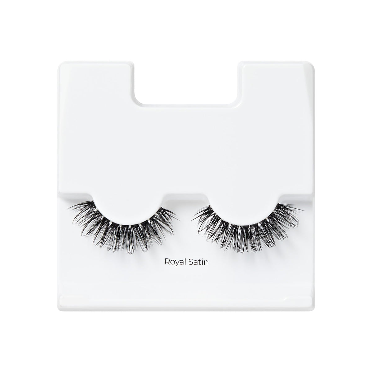 Kiss Lash Couture LuXtensions False Eyelashes, Royal Satin, 1 Pair, 10mm Flat Lash, Real Lash Extension Fibers, Lightweight Natural-Look Reusable D/C/J Curl Mix, Soft, Flexible Band KISS