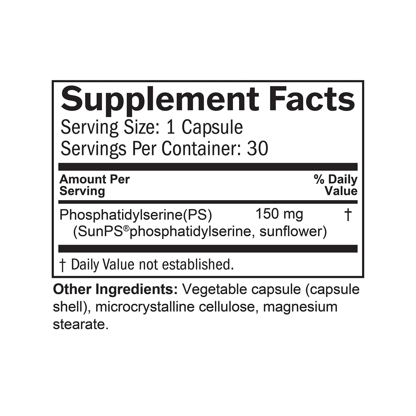BRAINMD Dr Amen NeuroPS - 30 Capsules - 150 mg PhosphatidylSerine - Promotes Mental Focus, Energy & Memory - Gluten Free - 30 Servings