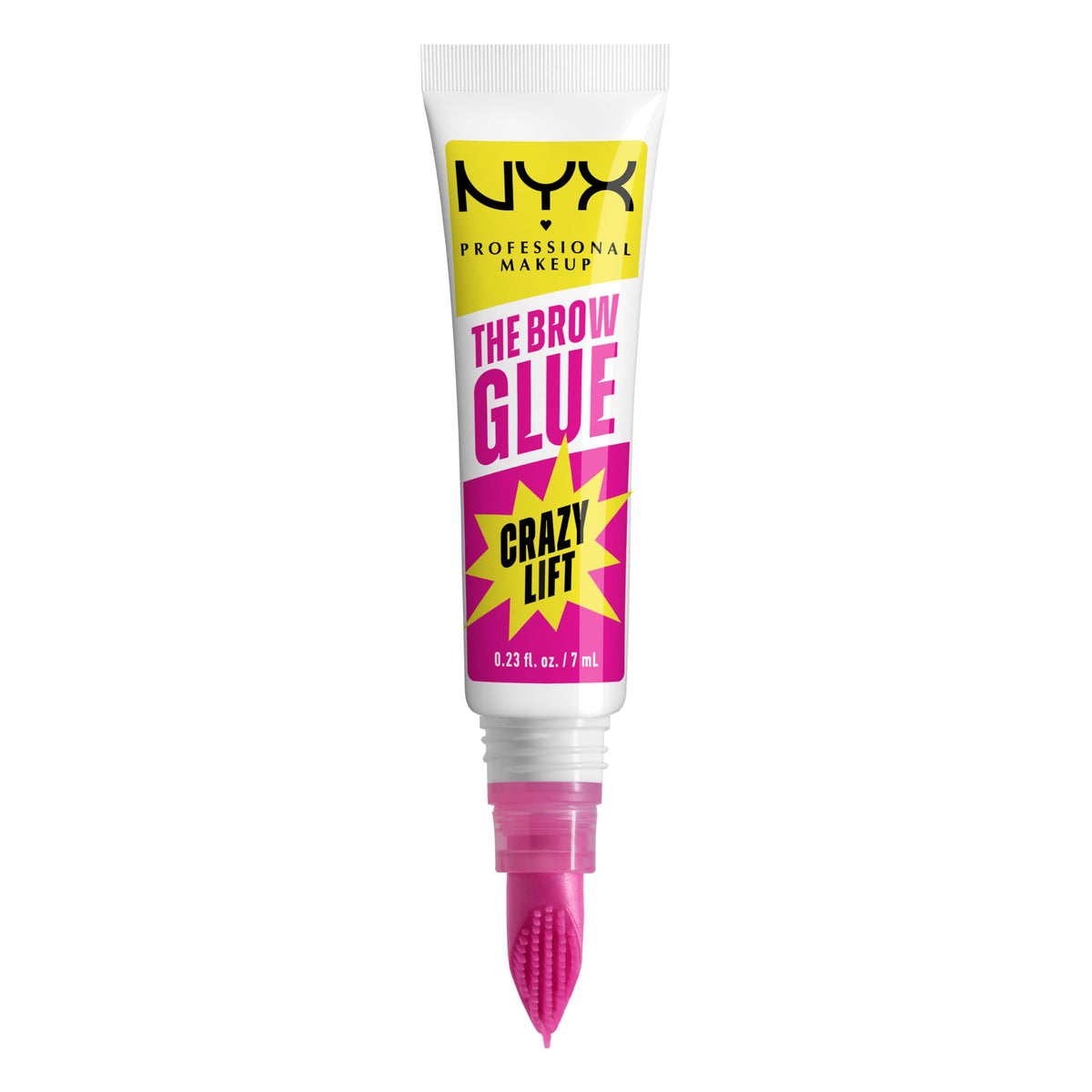 NYX PROFESSIONAL MAKEUP The Brow Glue Crazy Lift, Brow Lamination Gel with 16HR Strong Hold & Built-In Styling Comb - Clear Eyebrow Gel NYX PROFESSIONAL MAKEUP