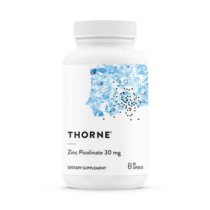 THORNE - Zinc Picolinate 30 mg - Well-Absorbed Zinc Supplement for Growth and Immune Function - Promotes Healthy Skin & Eyes - Third-Party Certified THORNE