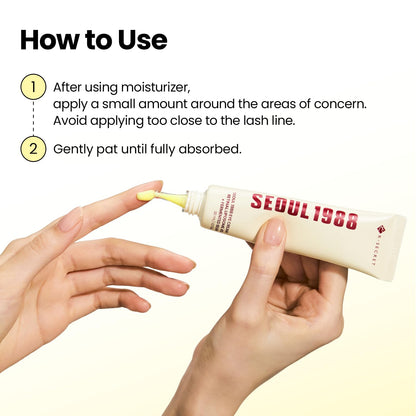 K-SECRET SEOUL1988 Retinal Eye Cream for Crow's Feet & Eye Bags, 1.01 fl oz K-SECRET