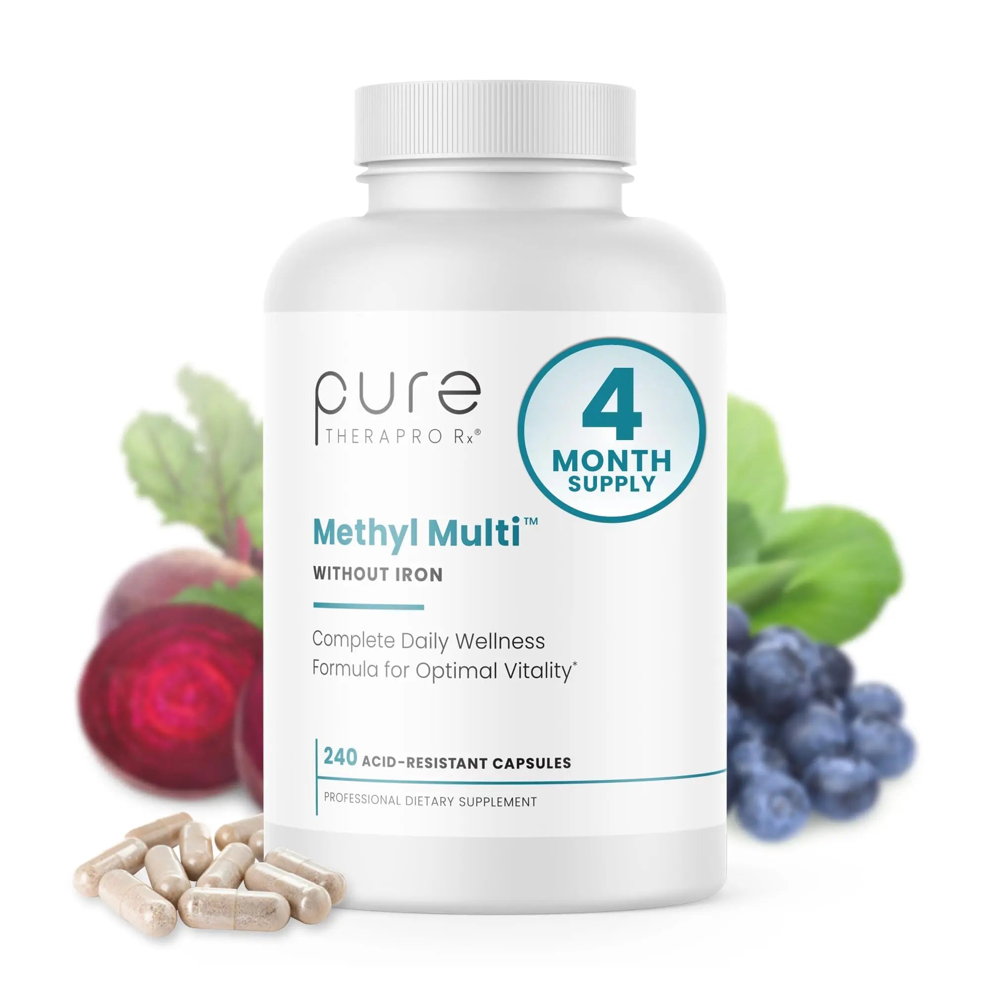 Pure Therapro Rx Methylated Multivitamin for Men and Women | Made in USA | Methyl Multi Without Iron Methyl B12 & Methylfolate | Pure Therapro Rx buy australia supplements