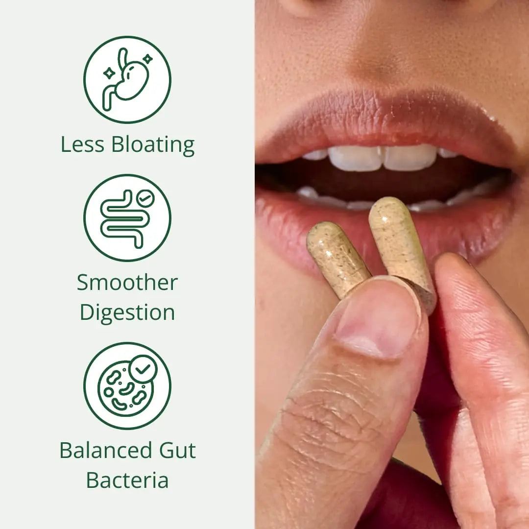 Semaine Super Powered Prebiotic + Probiotic for Women, Effective 3-in-1 Multi-Action Formula to Nourish Gut Health, Soothe IBS, Support Bloat Relief Semaine