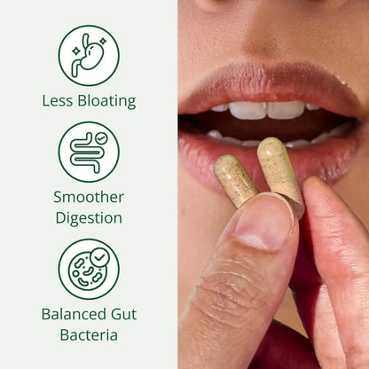 Semaine Super Powered Prebiotic + Probiotic for Women, Effective 3-in-1 Multi-Action Formula to Nourish Gut Health, Soothe IBS, Support Bloat Relief Semaine