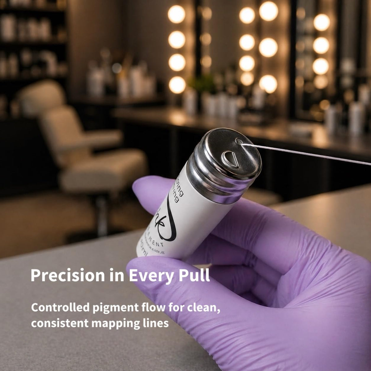 Ink Permanent Brow Mapping String, Eyebrow Thread for Microblading (White) Ink Permanent