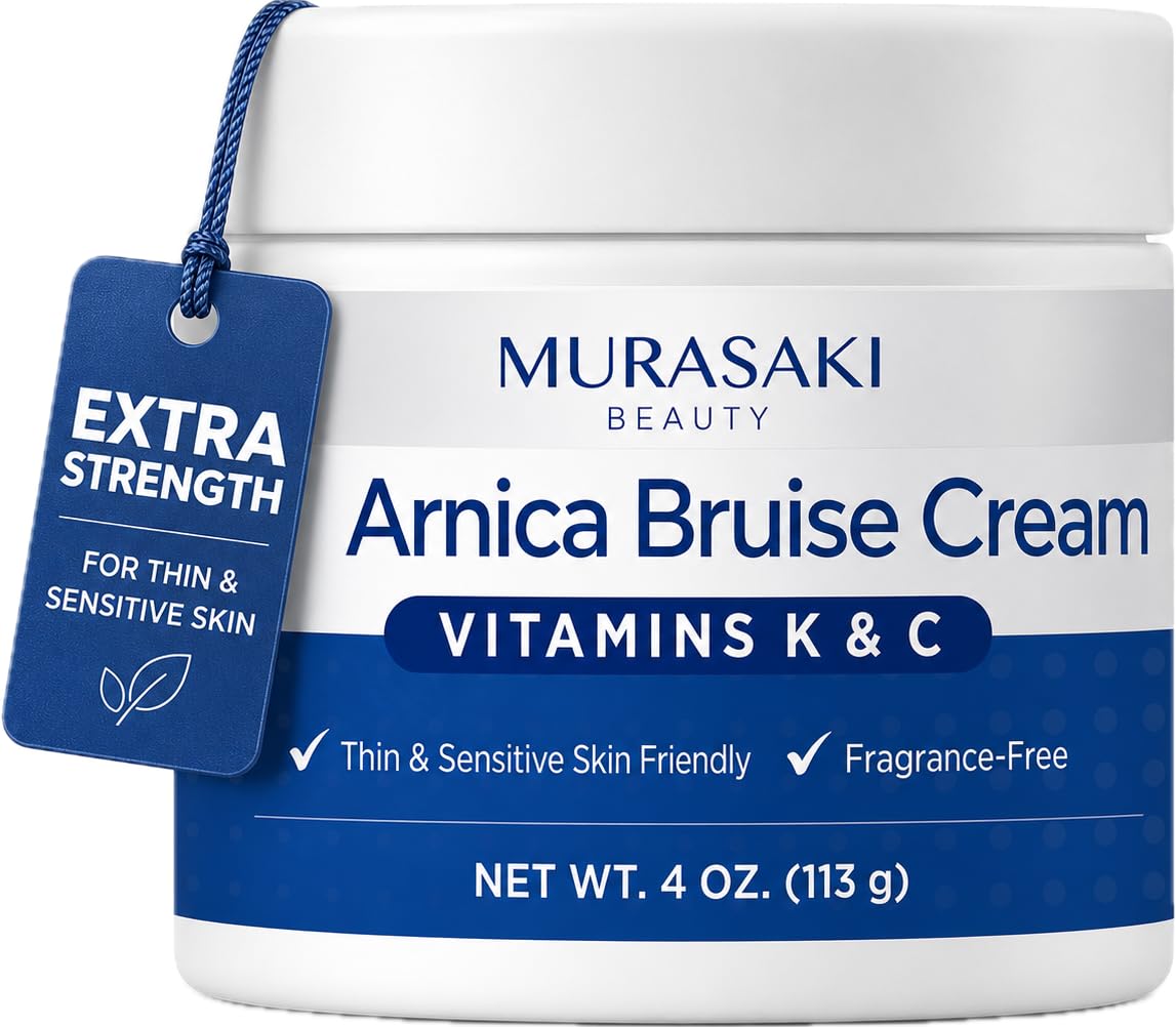 Arnica Bruise Cream Extra Strength for Thin & Sensitive Skin, 4 oz MURASAKI BEAUTY