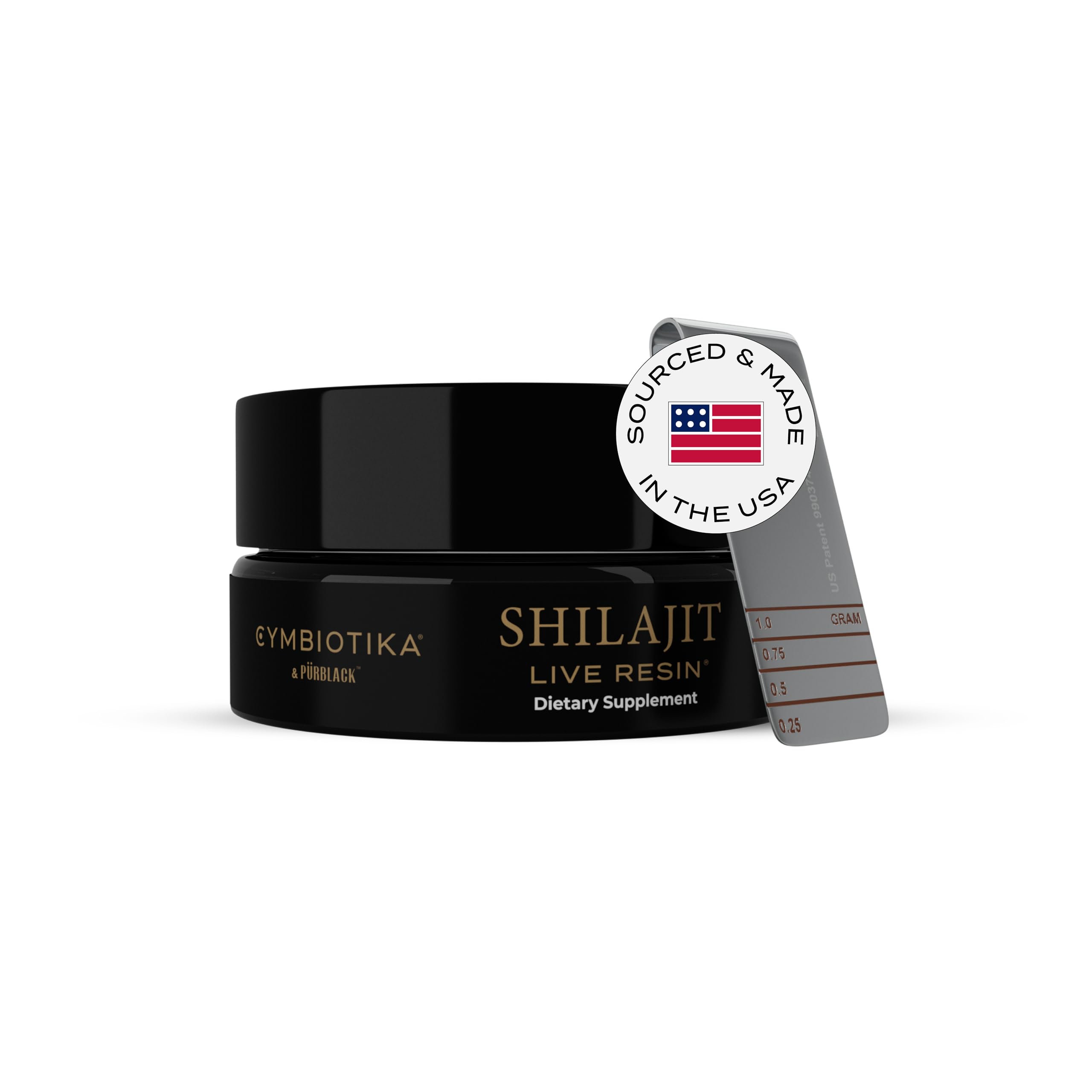 CYMBIOTIKA Pure Himalayan Shilajit Resin 500mg - 84+ Trace Minerals, High Potency with Elemental Gold & Fulvic Acid - for Energy, Focus, Immune & Digestive Support - Authentic Shilajit Resin CYMBIOTIKA buy australia supplements