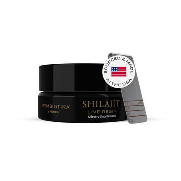 CYMBIOTIKA Pure Himalayan Shilajit Resin 500mg - 84+ Trace Minerals, High Potency with Elemental Gold & Fulvic Acid - for Energy, Focus, Immune & Digestive Support - Authentic Shilajit Resin CYMBIOTIKA buy australia supplements