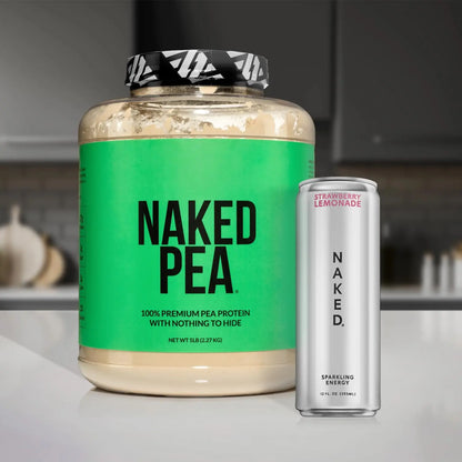 NAKED Pea - 5LB 100% Pea Protein Powder from North American Farms - Unflavored Vegan Pea Protein Isolate - NSF Certified, Plant Protein Powder, Easy to Digest - 76 Servings NAKED