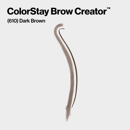 Revlon ColorStay Brow Creator, 610 Dark Brown, 0.003 oz REVLON