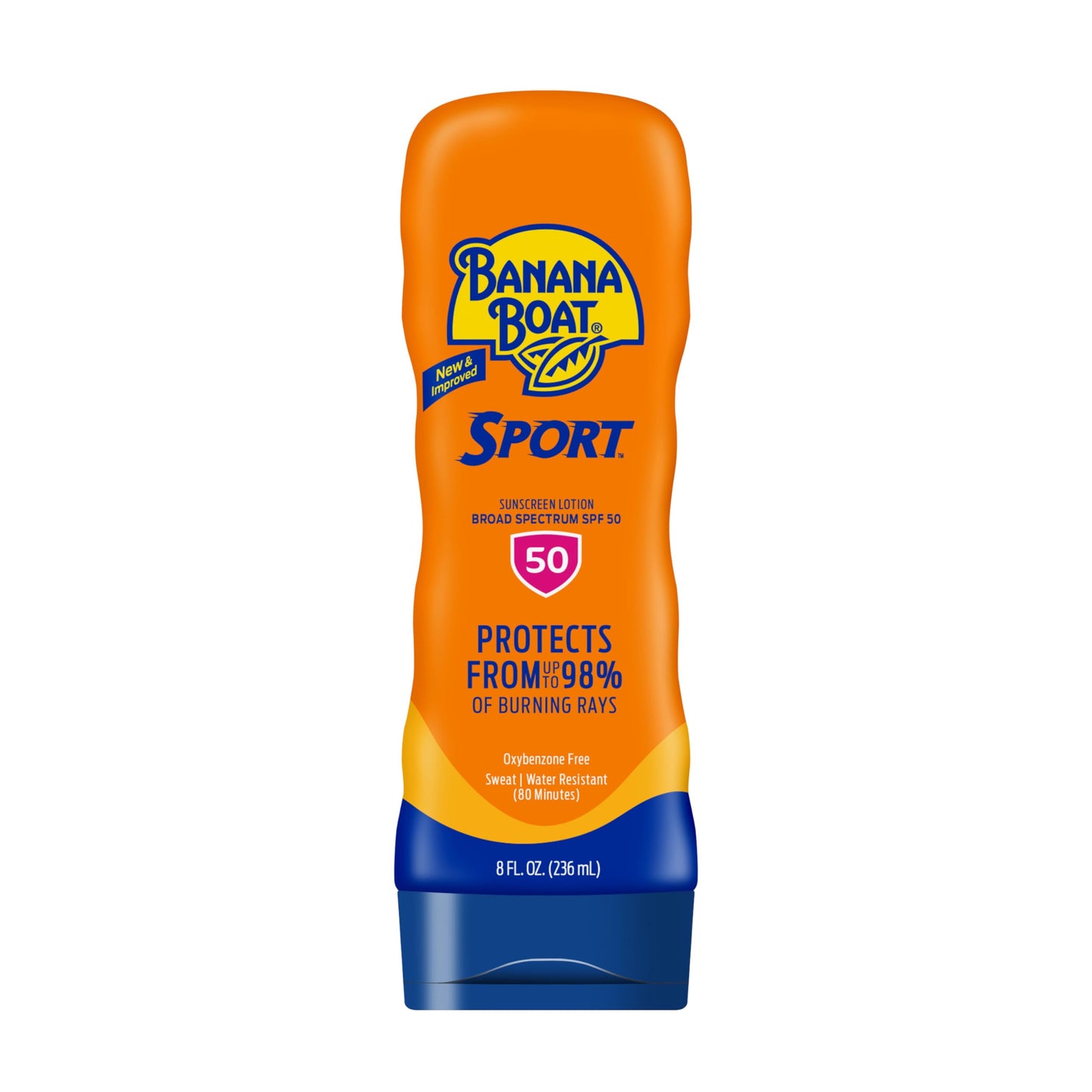 Banana Boat Sport Ultra SPF 50 Sunscreen Lotion, 8oz | Banana Boat Sunscreen SPF 50 Lotion, Oxybenzone Free Banana Boat