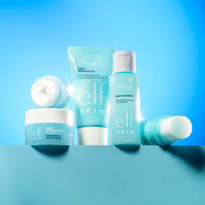 e.l.f. SKIN Holy Hydration! Jet Set Hydration Kit, Travel Friendly Hydrating Skincare Set, Face Cleanser, Balm, Moisturizer, Eye Cream & Night Cream, Vegan & Cruelty-Free e.l.f.