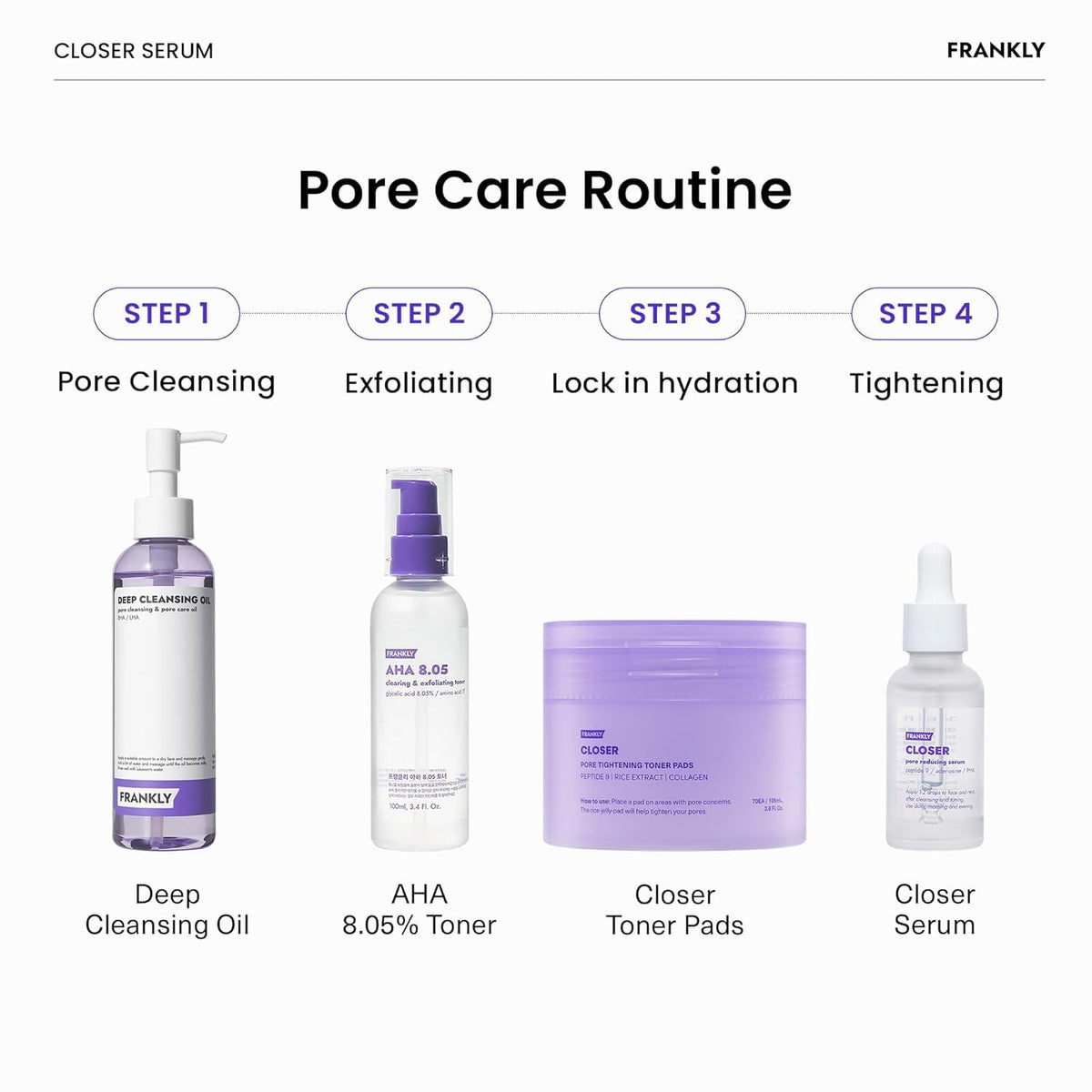 FRANKLY Closer Serum | Pore Minimizer Serum | 1.01 fl oz FRANKLY