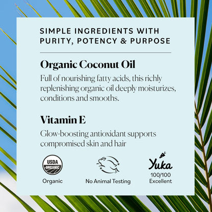 Sky Organics Organic Coconut Oil & Vitamin E 16.9oz - Ultra-Hydrating Oil Sky Organics