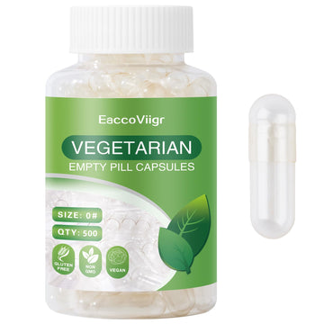 EaccoViigr Size 0 Empty Capsules - 500 Count Clear Empty Pill Capsules with Capsule Filling Kit, Fillable Vegan Vegetarian Capsule Empty for Vitamins, Easy for DIY Supplements EaccoViigr buy australia supplements