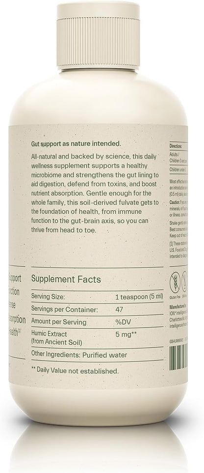 ION* Intelligence of Nature Gut Support Liquid Supplement - Gut & Digestive Health Liquid Drops, Cleanse & Detox with Humic Extract ION* Intelligence of Nature