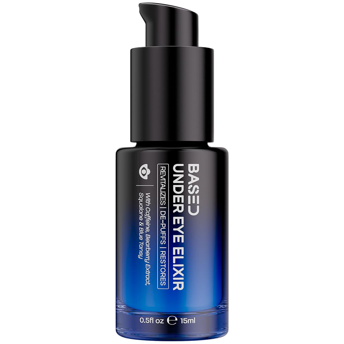 BASED Under Eye Elixir, Hydrating & Refreshing Formula, Simple. Effective. Based. 0.5 fl oz, Pack of 1 BASED BODYWORKS