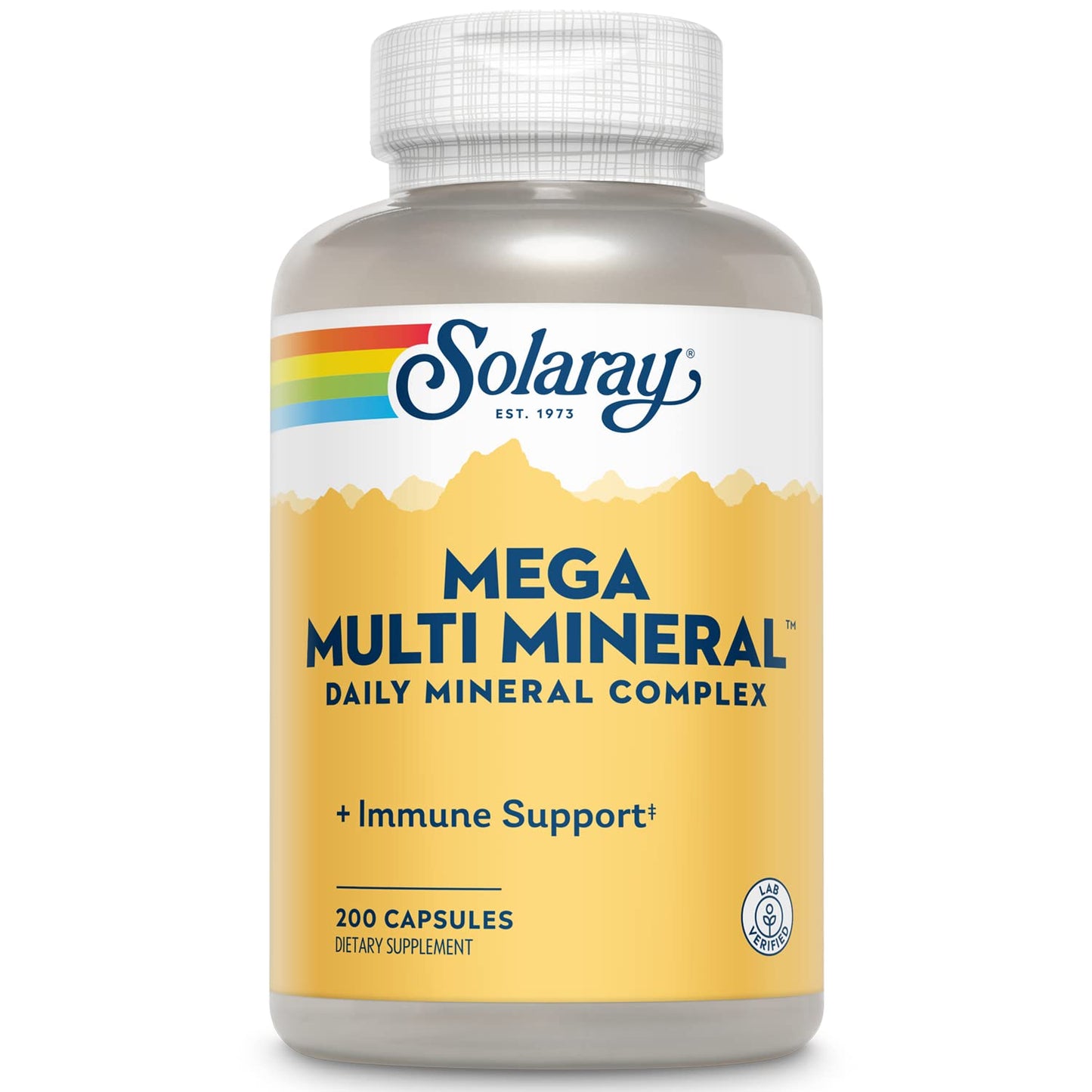 Solaray Mega Multi Mineral | 200 Capsules SOLARAY
