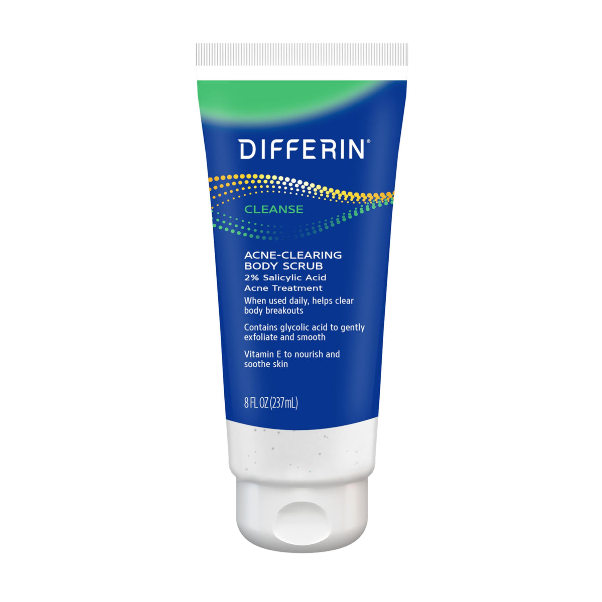 Differin Acne Body Scrub, Salicylic Acid for Back & Chest Treatment, 8oz Differin