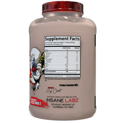 Insane Labz ProLean | Premium Hydrolyzed Collagen Protein & Whey Isolate Protein Powder | 26g Protein | Low Fat, Zero Sugar | 50 Servings Chocolate Ice Cream