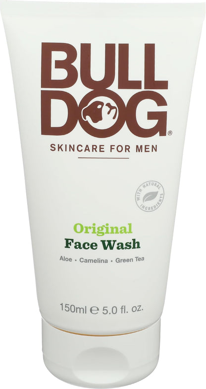BULLDOG Mens Skincare and Grooming, Original Face Wash, 5 Fluid Ounce Bulldog Skincare for Men