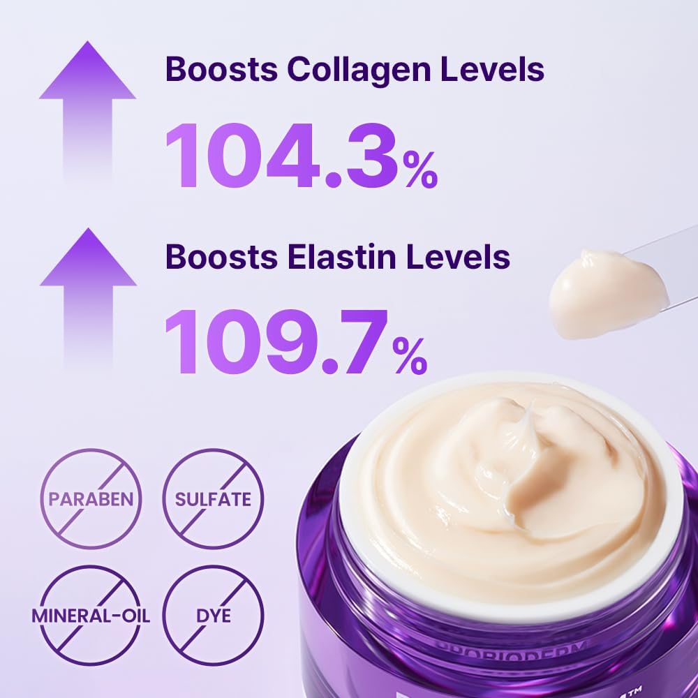 [Cardi B's Pick] BIO HEAL BOH Probioderm 3D Lifting Cream 1.69 fl oz - Advanced Korean Facial Night Cream with 17-Peptide Complex & Probioderm for Face & Neck, Butter-Rich Texture for Perfect Slugging BIOHEAL BOH